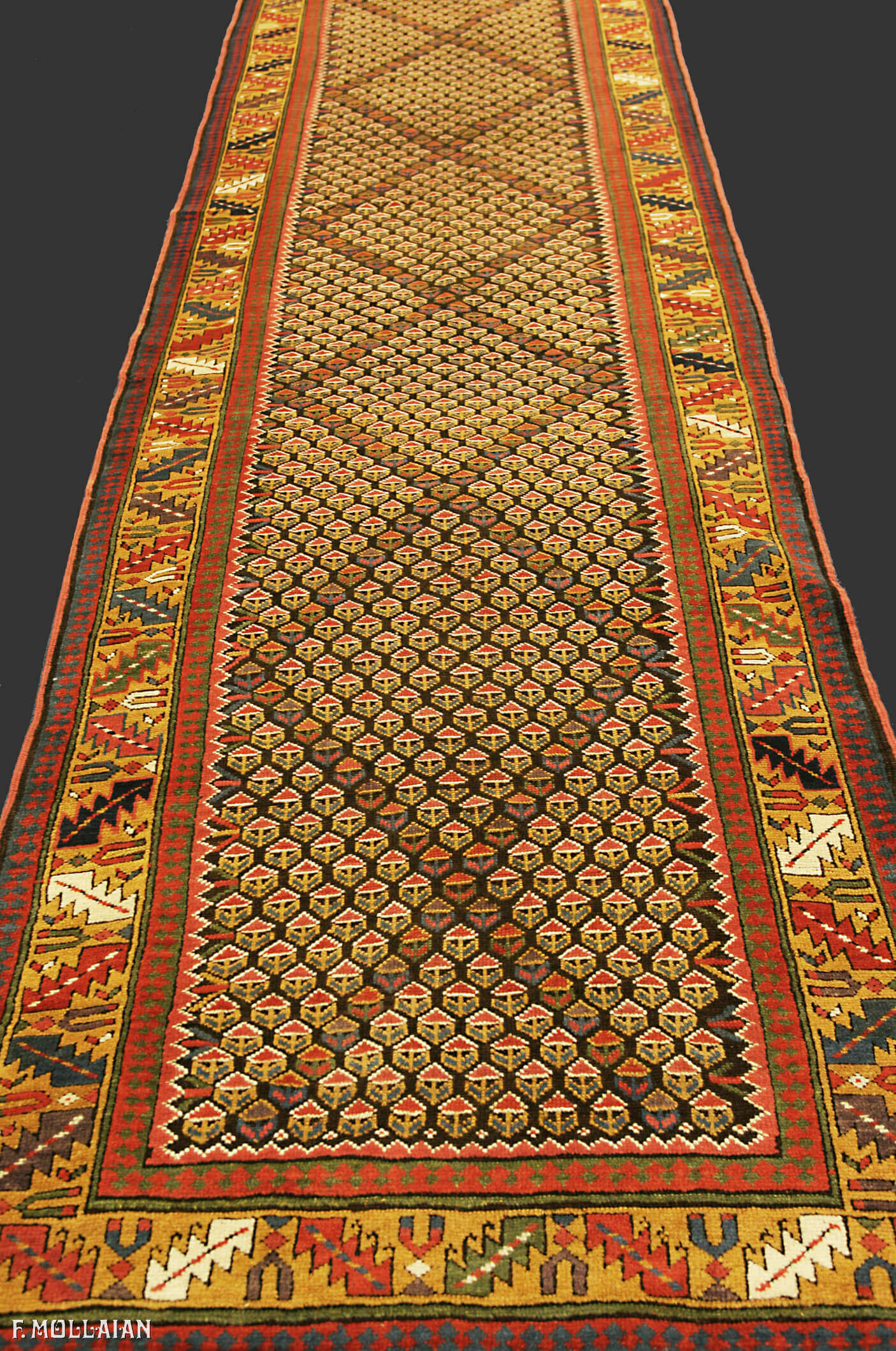 Antique Persian Kurdo Runner n°:72483228